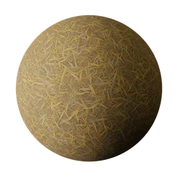 Stylized Dry Golden Grass