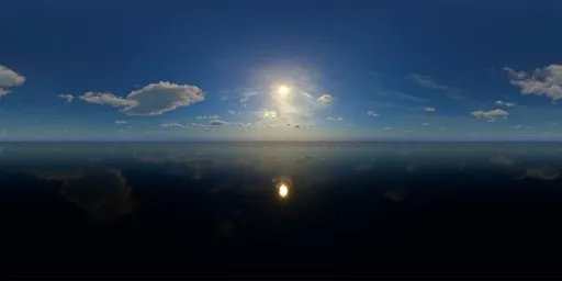 Daytime sunlight on the sea HDRI