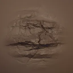 Cracked Rock Rugged Brush