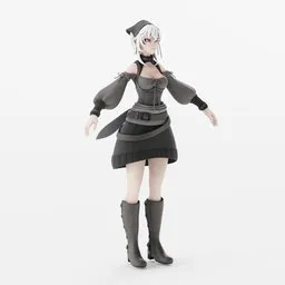 Witch Waitress Rigged