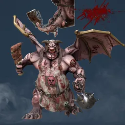 Butcher Demon Bossd undead animated