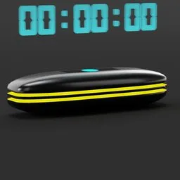 Futuristic Holographic Clock