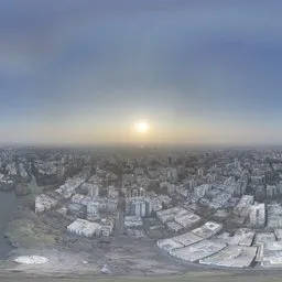 Sunset Over Rural and Urban Expansion