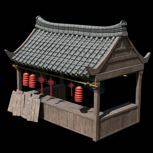 Chinese wood building store
