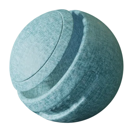 High-resolution PBR blue fabric material for realistic texture in 3D modeling, suitable for Blender and other 3D software.