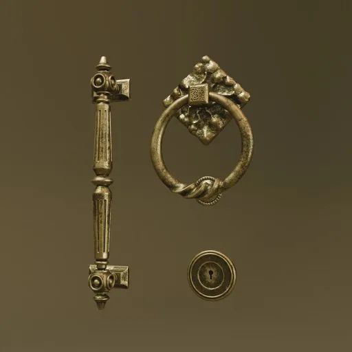 Door Handle/Knocker Brass