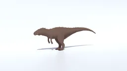 Detailed low poly Acrocanthosaurus 3D model optimized for Blender rendering and CG visualization.