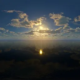 Sunset sunlight