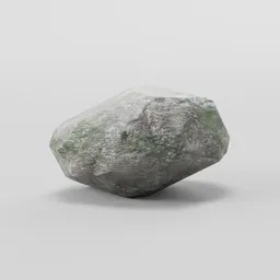 Detailed 3D model of a textured boulder for Blender, perfect for virtual landscaping and game environments.