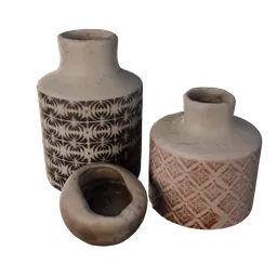Vase Collection with Candle