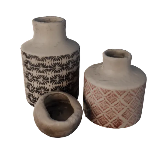 Vase Collection with Candle