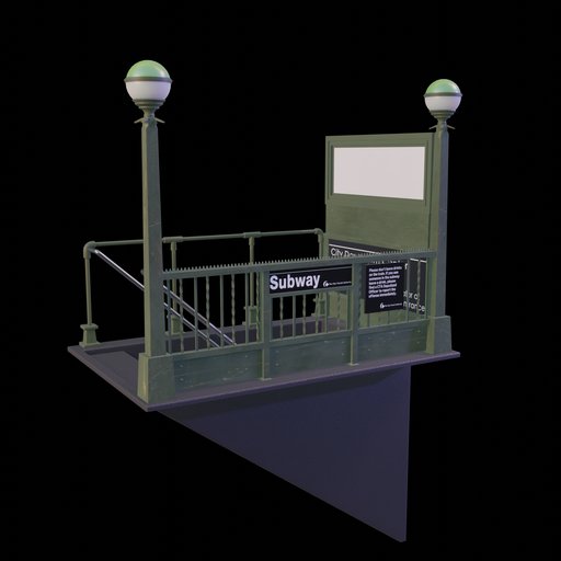 BlenderKit Download the FREE Subway Entrance model