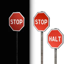 Road sign Stop French standard