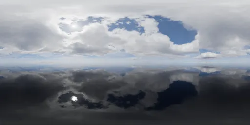 Cloudy Sky Day Landscape