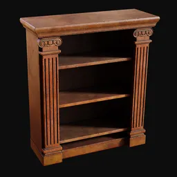 Victorian Parlor Bookcase Short