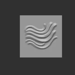 NS Stylized female hair surface single