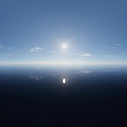 Sunny Blue Sky Clouds
