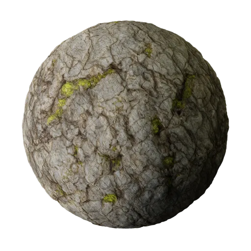 Rock With Moss