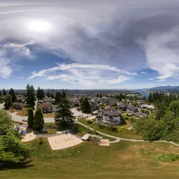 Modern City Homes Sunny Day