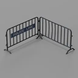 Crowd Control Barrier Police