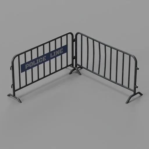 Crowd Control Barrier Police