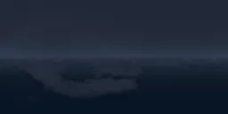 Nighttime clouds and starry sky HDR