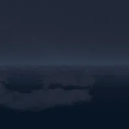 Nighttime clouds and starry sky HDR