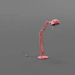 Table lamp red