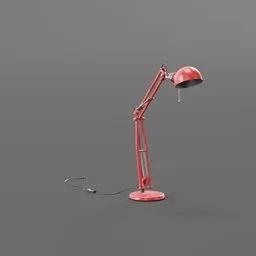 Table lamp red