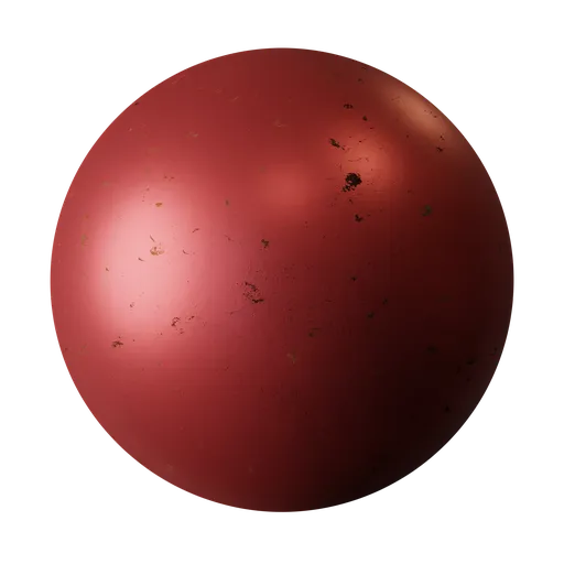 Red Old Scratched Metal