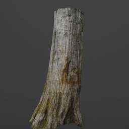 Photoscanned Cedar Tree Trunk
