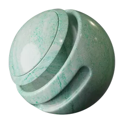 Simple green marble