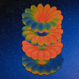 Psychedelic Torus Flower Gradient Rings
