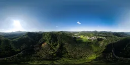 High-altitude daytime sunlight