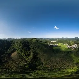 High-altitude daytime sunlight