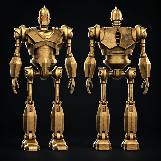 Damage Gold Giant Robot