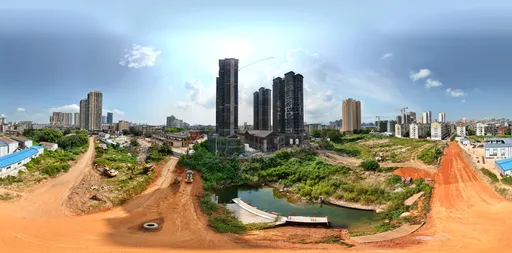 Highsky cloud building yellow mud