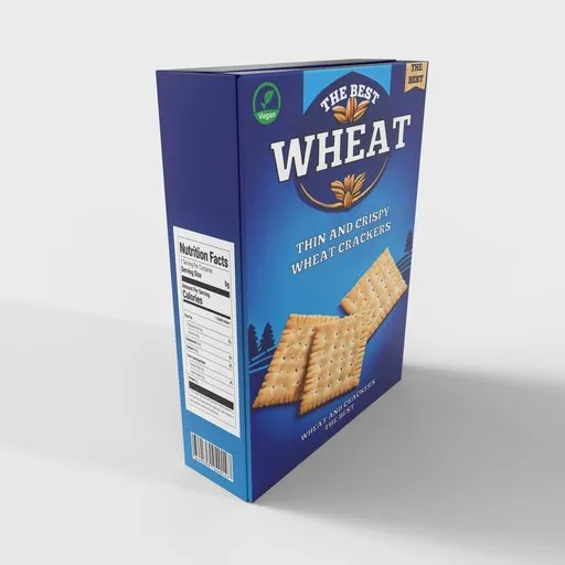 Thin and Crispy Wheat Crackers Box