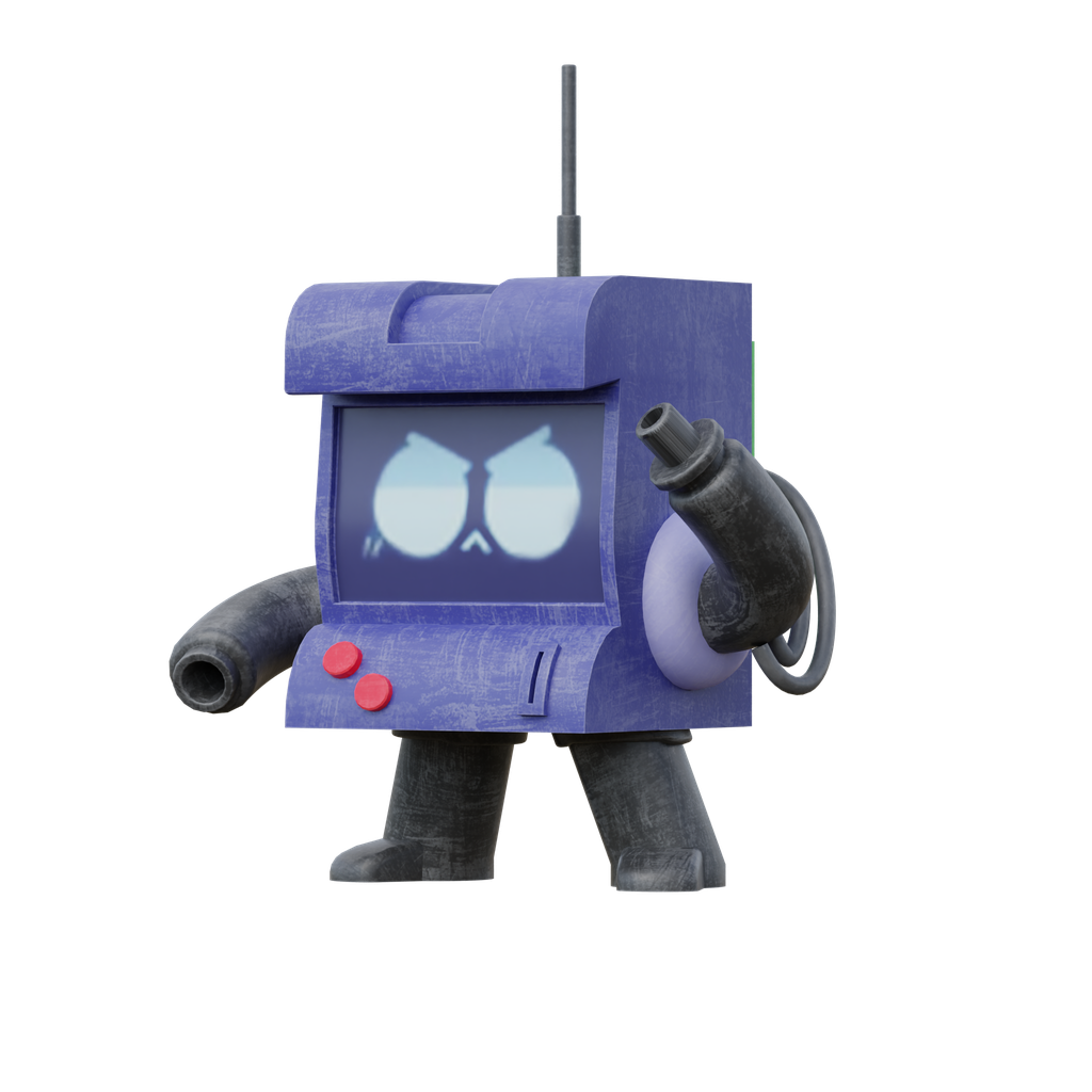 blenderkit-download-the-free-toy-robot-model