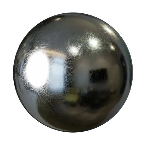 Scratched polished aluminium