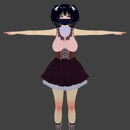 Character Model - Mask Girl