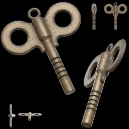 Vintage Brass Wind-Up Key