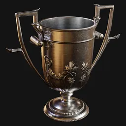 Antique Silver Trophy Goblet