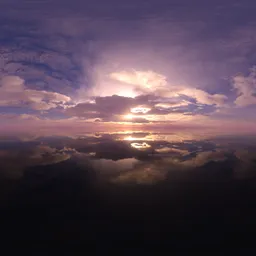 Dramatic Sunset Cloudy Sky