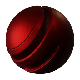 Red metal plate with holes