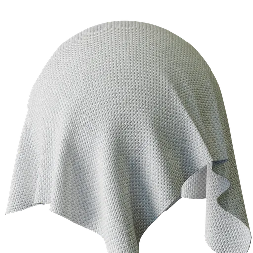White Checkered Fabric