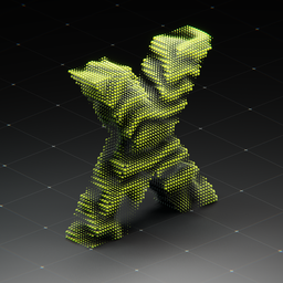 Voxel Text Animation