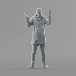 Lowpoly Male Standing