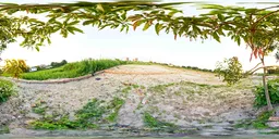 Suburban Greenfield Sunset HDRI