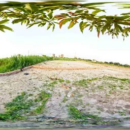 Suburban Greenfield Sunset HDRI